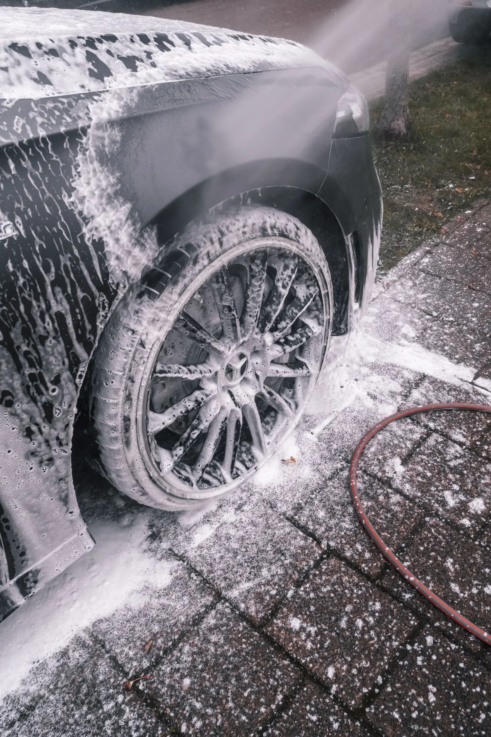 Foam wash in action