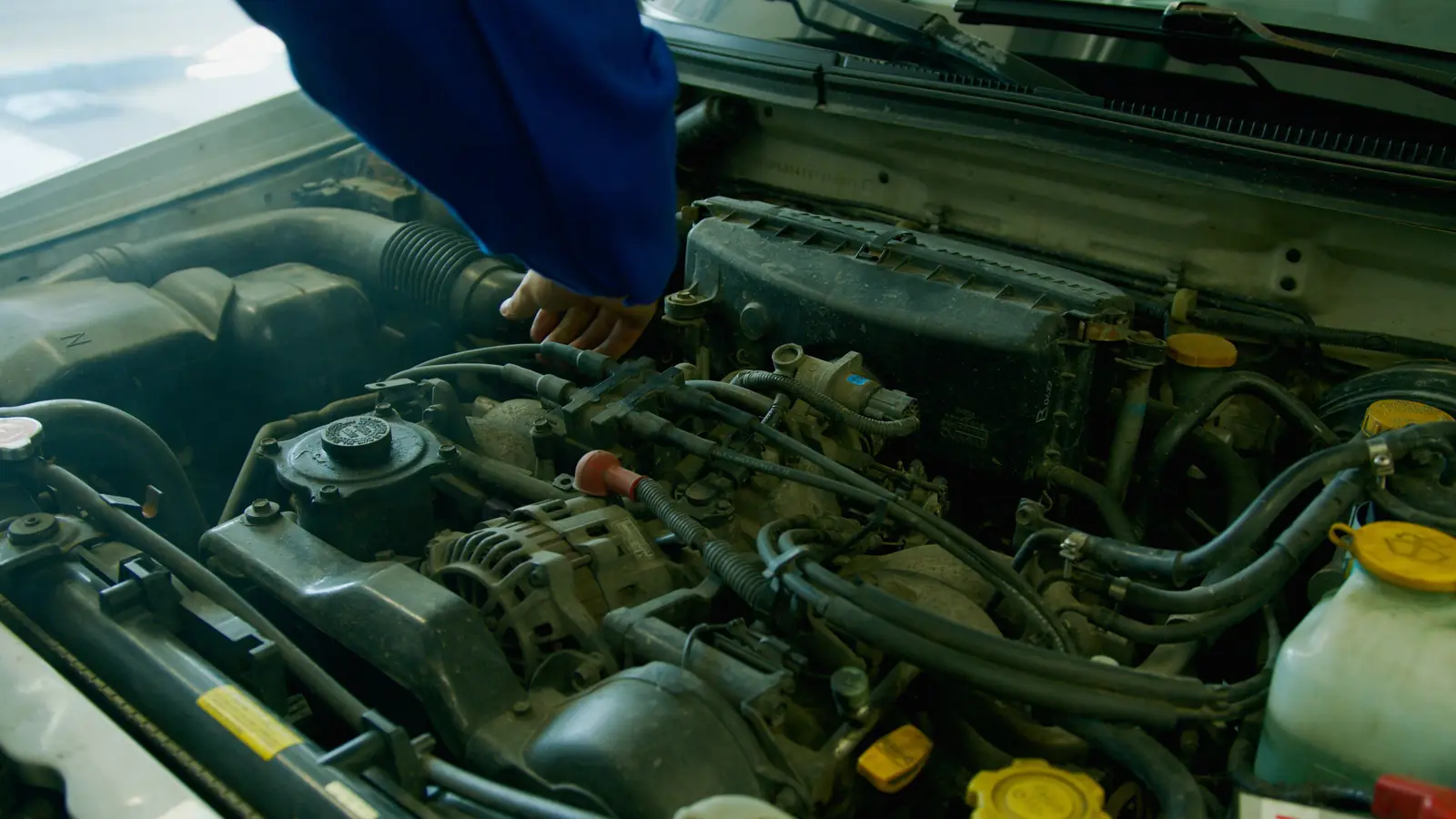 Engine bay cleaning